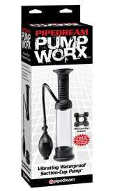 Pump Worx Vibrating Waterproof Suction Cup Penis Pump Pumps, Extenders and Sleeves
